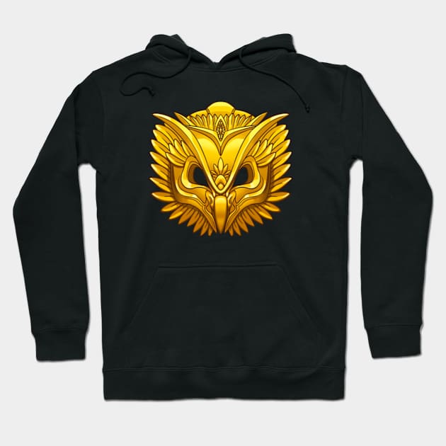 Golden owl mask Hoodie by Scud"